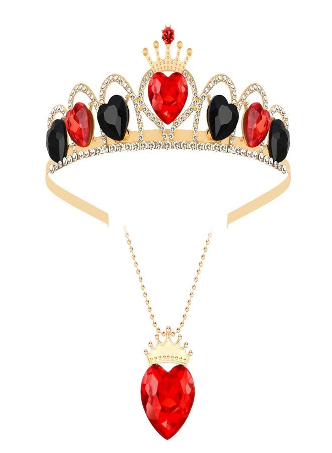 JcHrmers Halloween Queen Costume Include Queen Crown and Necklace for Women Movie Character Dress Up - Image 1